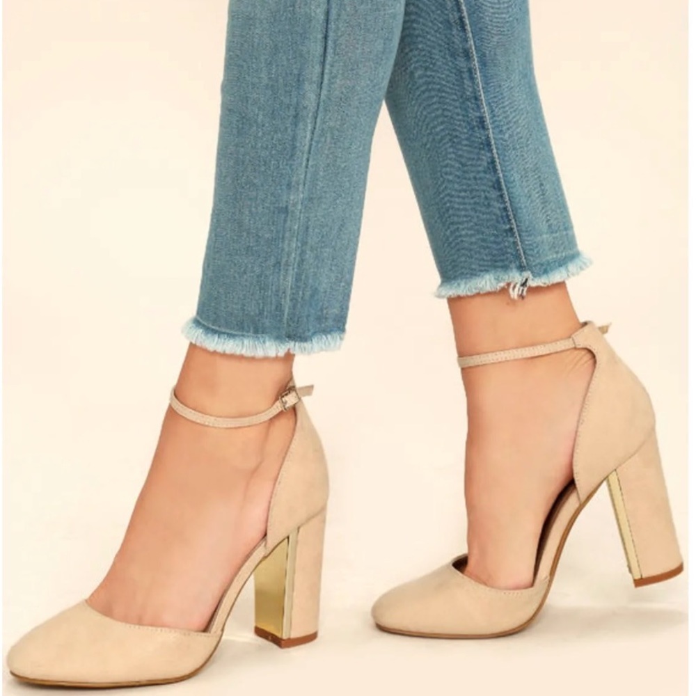 Lulu’s nude heels size 7